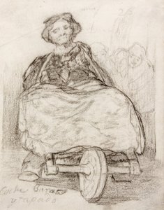 Cheap Covered Coach by Francisco de Goya